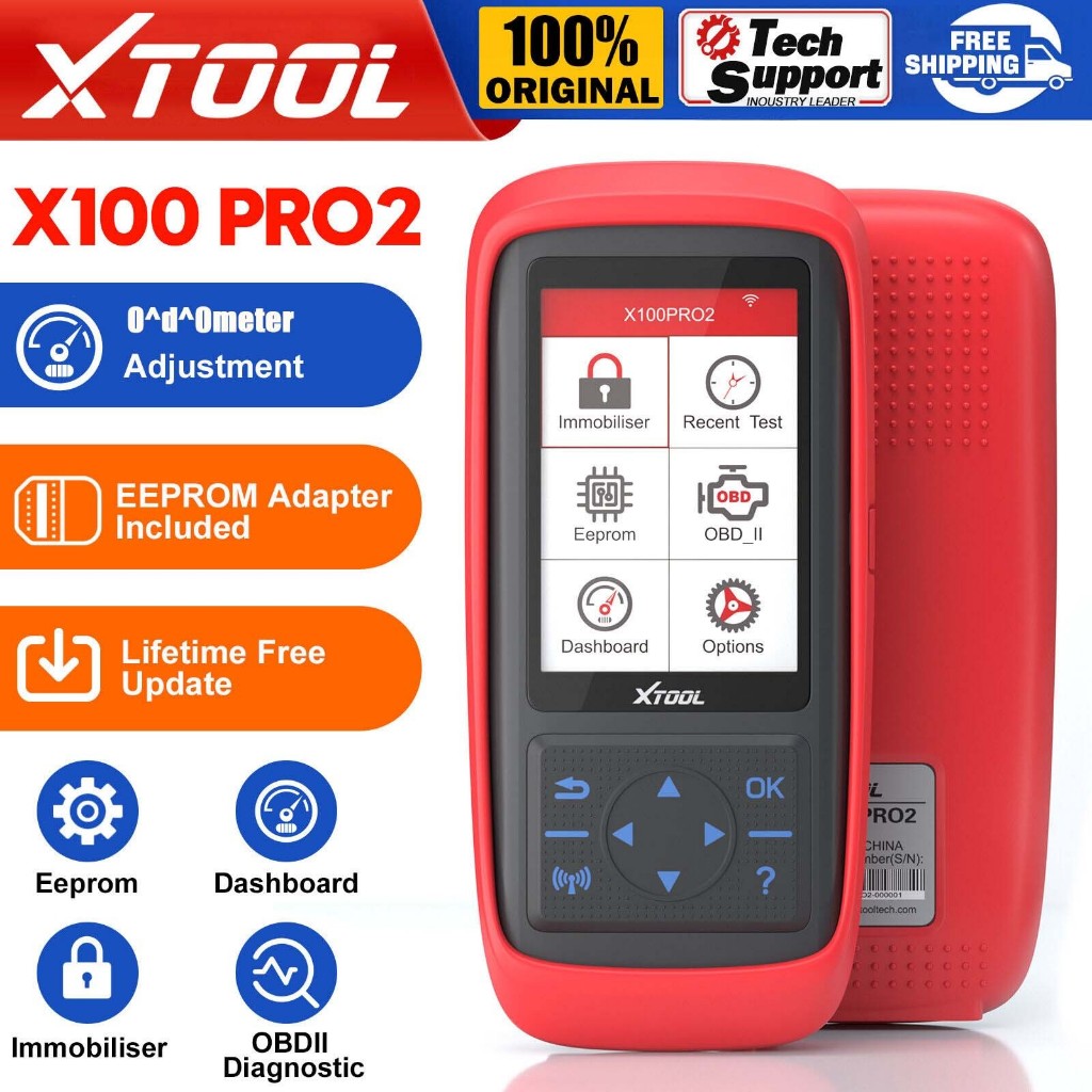 XTOOL X100PRO2 Lifetime Free Update Auto Key Fob Programmer IMMO Tool with EEPROM Car OBD2 Scan