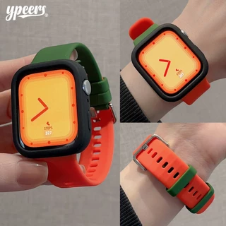 สายรัดซิลิโคน + เคสสําหรับนาฬิกา Huawei Fit 4 Pro Watchband สไตล์อย่างเป็นทางการสายรัดซิลิโคนเหลวพร้อมเคสซิลิโคน Combo สําหรับ Huawei Watch Fit3 Fit4 เปลี่ยน Band Protector