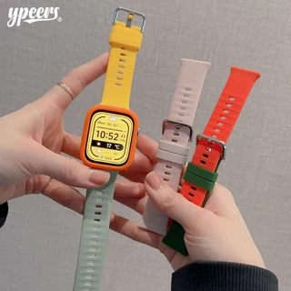 สายรัดซิลิโคน + เคสสําหรับนาฬิกา Huawei Fit 4 Pro Watchband สไตล์อย่างเป็นทางการสายรัดซิลิโคนเหลวพร้อมเคสซิลิโคน Combo สําหรับ Huawei Watch Fit3 Fit4 เปลี่ยน Band Protector