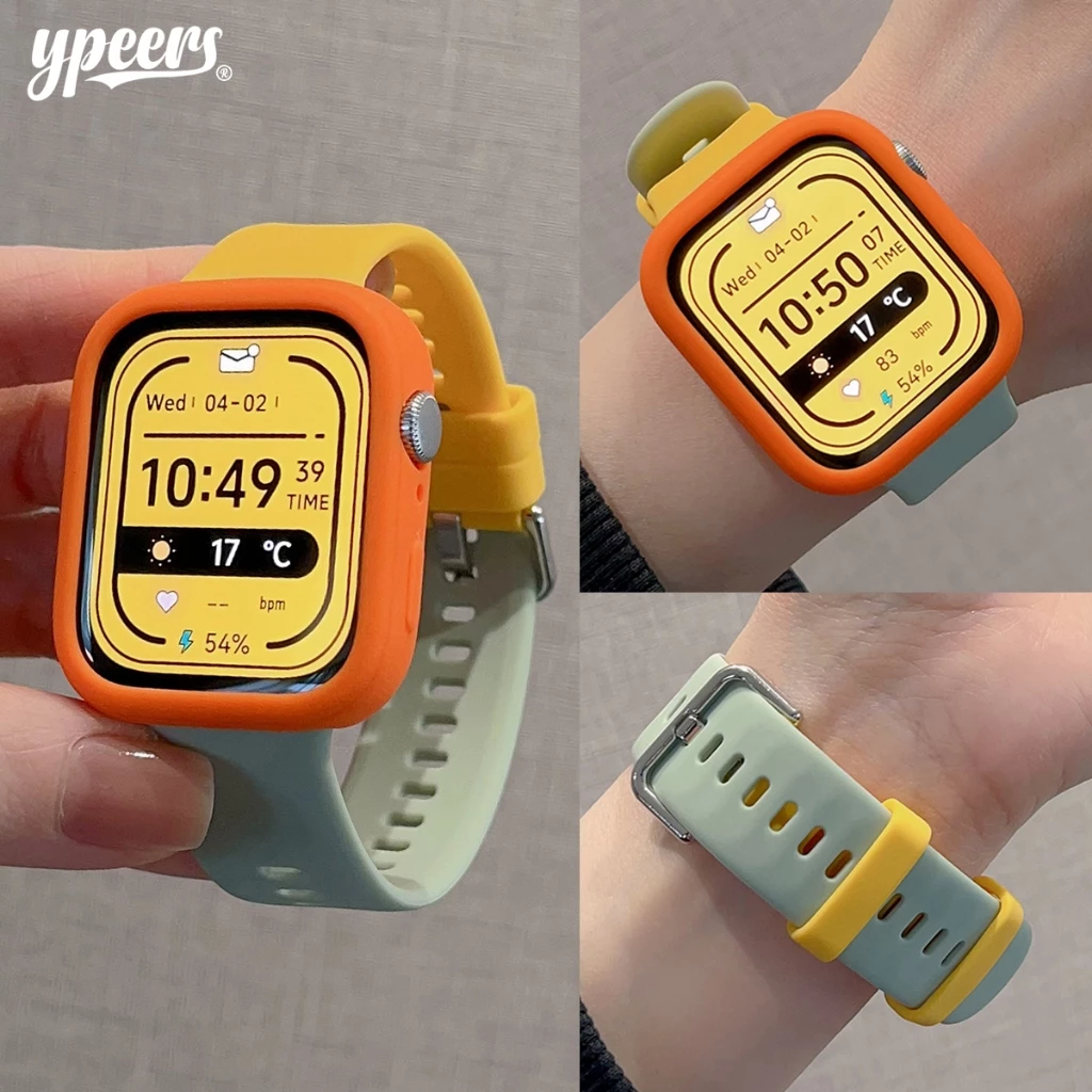 สายรัดซิลิโคน + เคสสําหรับนาฬิกา Huawei Fit 4 Pro Watchband สไตล์อย่างเป็นทางการสายรัดซิลิโคนเหลวพร้อมเคสซิลิโคน Combo สําหรับ Huawei Watch Fit3 Fit4 เปลี่ยน Band Protector