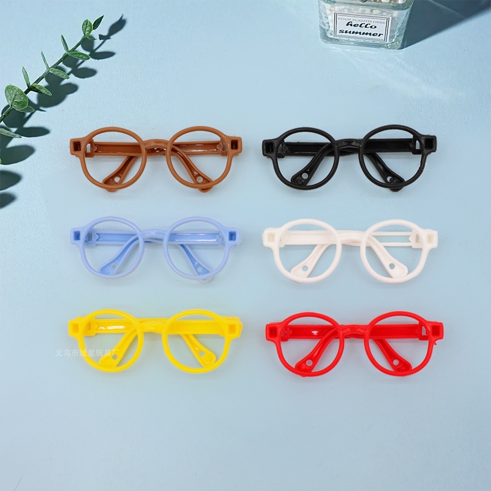 Labubu Mini กรอบแว่นตาตุ๊กตาอุปกรณ์เสริม diy Sweet Cool สไตล์ของเล่นตุ๊กตาทํามือ labu ตกแต่ง