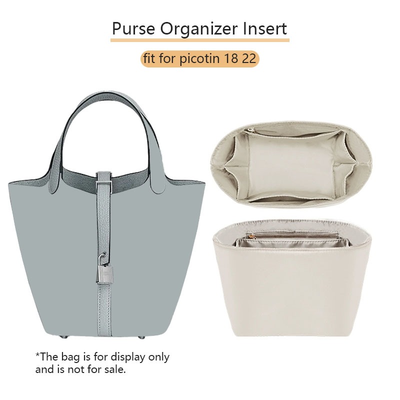 HERMES กระเป๋าจัดระเบียบไนลอน ความจุสูง เหมาะสำหรับ Hermes Picotin ขนาด 18 และ 22