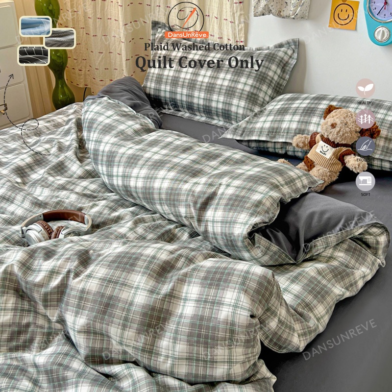 1 ชิ้น ปลอกผ้านวม ไม่มีผ้านวม 6 ฟุต duvet cover แถบ ขาวชมพู เกี่ยวกับเรขาคณิต 5ฟุต 3ฟุต