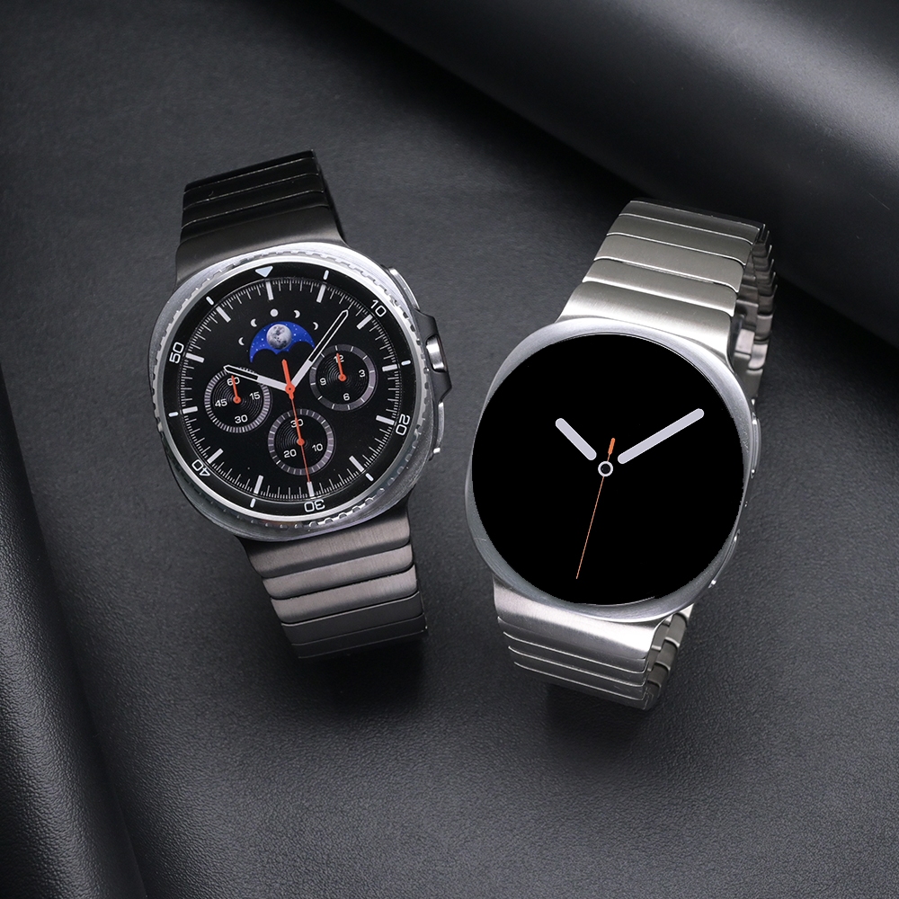 สายสแตนเลสสําหรับ Samsung Galaxy Watch 8Classic 46 มม.ไม่มีช่องว่างสร้อยข้อมือปลายโค้งสําหรับ Ultra 2025 47 มม.เปลี่ยนอุปกรณ์เสริม
