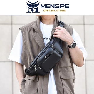 MENSPE Chest Bag กระเป๋าคาดเอว Cross-body Chest Bag กระเป๋าคาดเอวกันน้ําทนต่อการสึกหรอพร้อมสายรัดปรับระดับได้