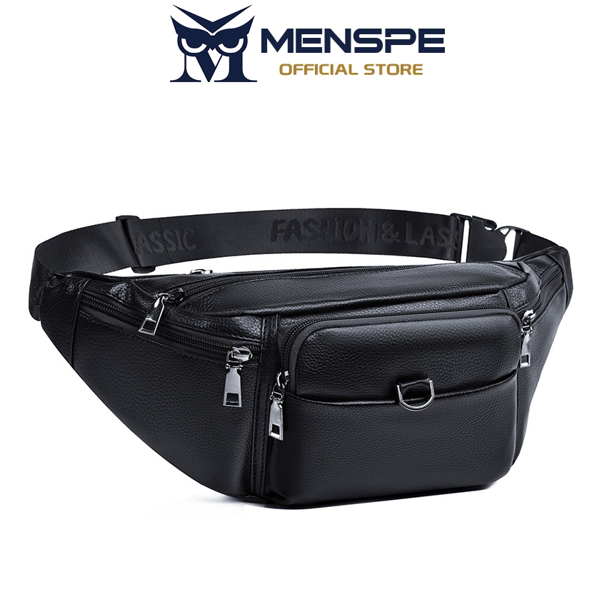 MENSPE Chest Bag กระเป๋าคาดเอว Cross-body Chest Bag กระเป๋าคาดเอวกันน้ําทนต่อการสึกหรอพร้อมสายรัดปรับระดับได้