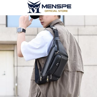 MENSPE Chest Bag กระเป๋าคาดเอว Cross-body Chest Bag กระเป๋าคาดเอวกันน้ําทนต่อการสึกหรอพร้อมสายรัดปรับระดับได้