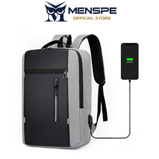 MENSPE ผู้ชายแล็ปท็อปกระเป๋าเป้สะพายหลังเดินทางกระเป๋าเป้สะพ…