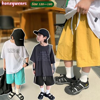 honeywears⚡️พร้อมส่ง⚡️กางเกงขาสั้นเด็ก กางเกงวอร์มฤดูร้อนเด็…