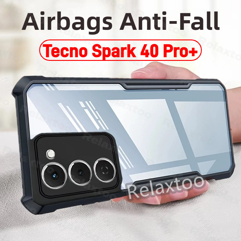 TECNO Spark40 Pro+ 2025 Shockproof Clear Case For Tecno Spark 40 Pro Plus + Pro+ 40Pro+ 40C Spark40p