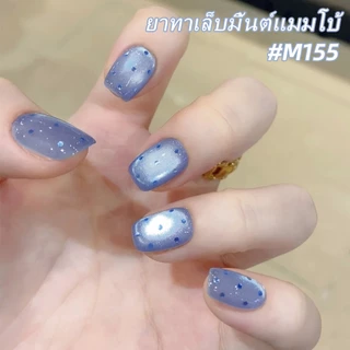 XEIJAYI 15 มล น้ำยาทาเล็บเจลลายตาแมวสีฟ้าเกลือทะเลใหม่ ติดทนนาน เหมาะสำหรับร้านทำเล็บและงานศิลปะ