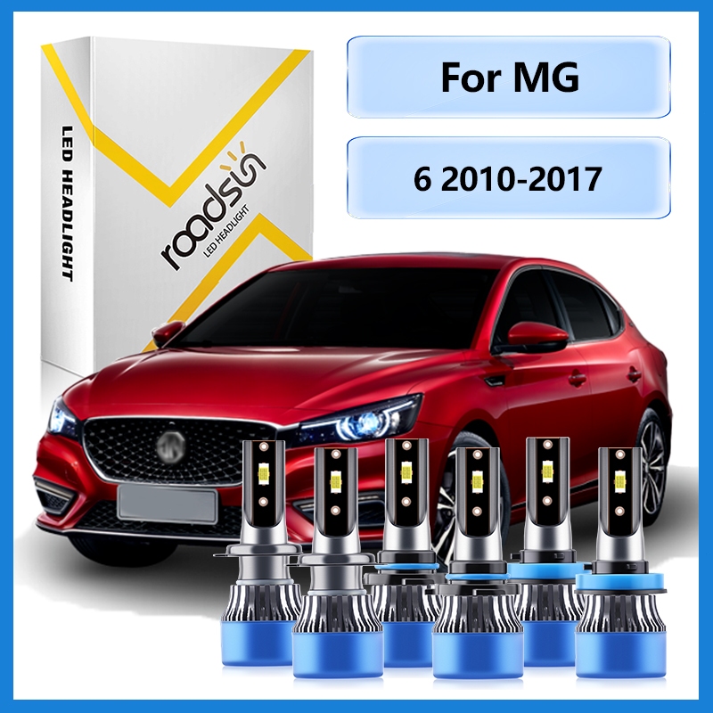 Fit สําหรับ MG 6 2010 2011 2012 2013 2014 2015 2016 2017LED ไฟหน้ารถหลอดไฟ Low Beam High Beam ไฟหน้า