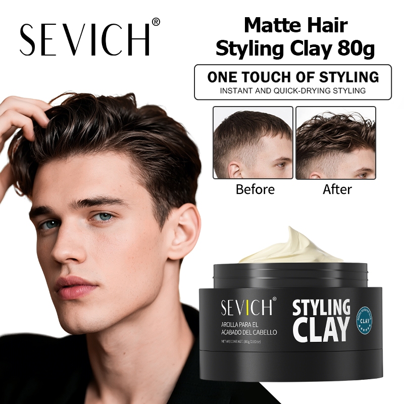 SEVICH ดินผม เซวิช | แว็กซ์ขน | ใส่ผม | ครีมบํารุงผม 80ก จัดแต่งทรงผมสําหรับผู้ชาย