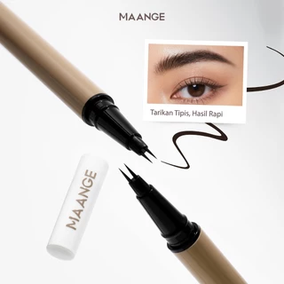 MAANGE ปากกาเขียนคิ้วเหลวแบบ Dual-Tip Ultra-Fine - กันน้ําและติดทนนาน E02