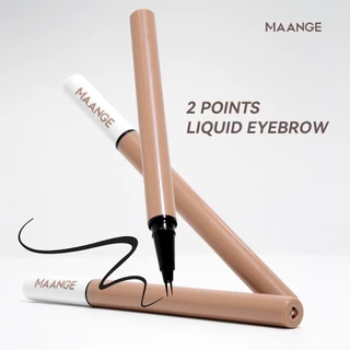 MAANGE ปากกาเขียนคิ้วเหลวแบบ Dual-Tip Ultra-Fine - กันน้ําและติดทนนาน E02