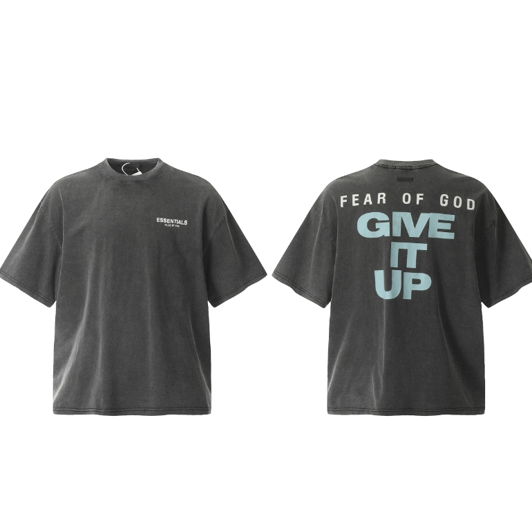 Fog FEAR OF GOD เสื้อยืดคอกลม แขนสั้น ทรงหลวม ลาย VINTAGE TALK 0 แฟชั่นฤดูร้อน สําหรับผู้ชาย และผู้หญิง