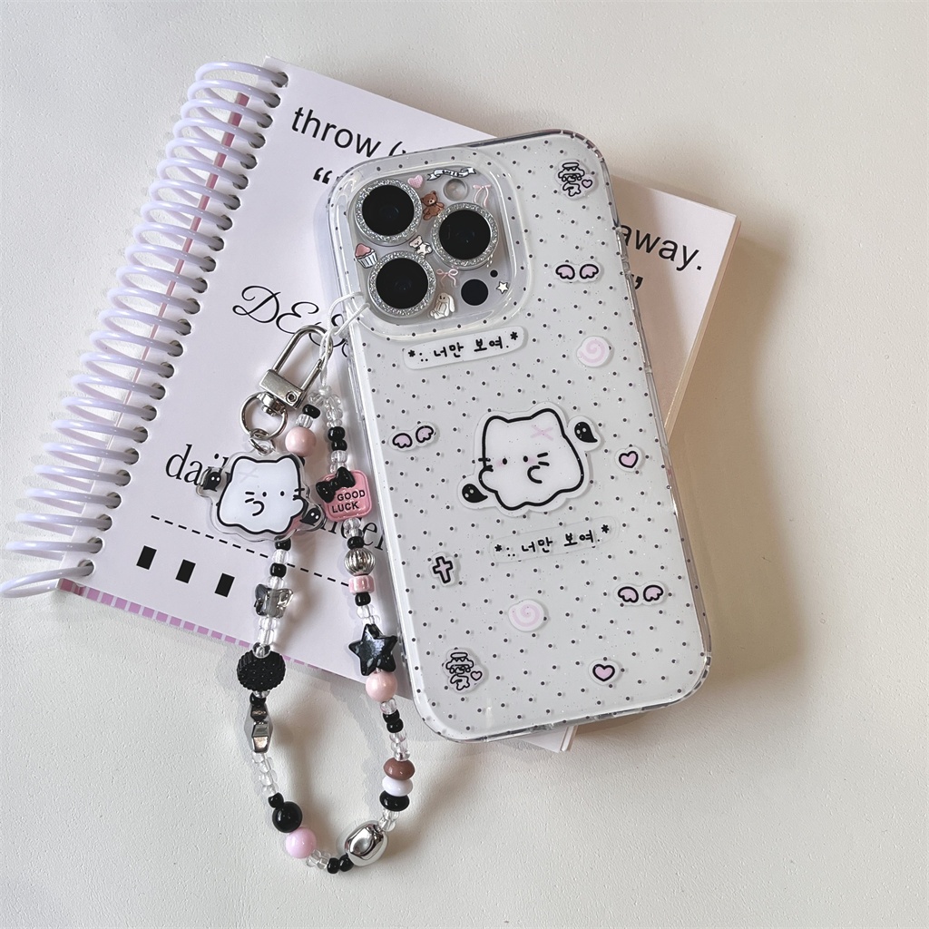 สําหรับIphone Case 16 Pro Max 15 Pro Max 14 Pro Max Wave Point Ghostเคสโทรศัพท์