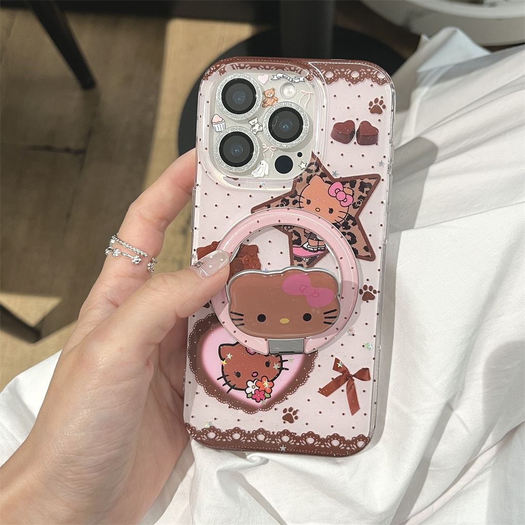 สําหรับ iphone Case 16 Pro Max 15 Pro Max 14 Pro Max เคสโทรศัพท์ช็อคโกแลต KT