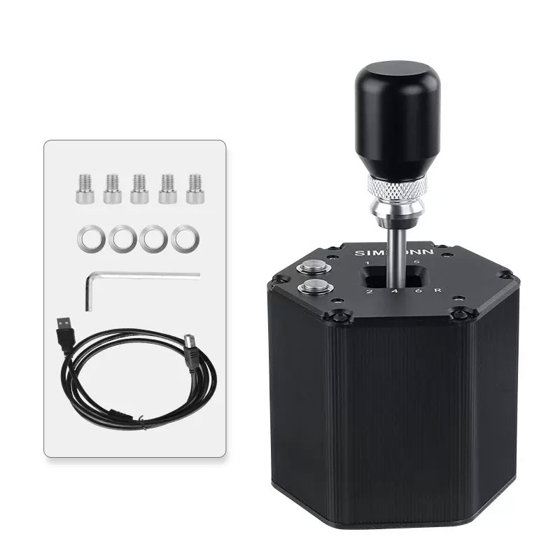 SIMSONN PC 6+R H Gear Shifter เข้ากันได้กับ Logitech G27 G29 G25 G920 สําหรับ ETS2 Simracing เกม hal