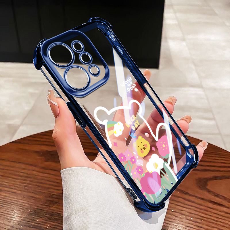 YBD สําหรับ OPPO A6 Pro F31 5G Reno 14 Pro Reno 14F 5G น่ารักการ์ตูนหมี Anti Fall Drop ป้องกันปกหลัง