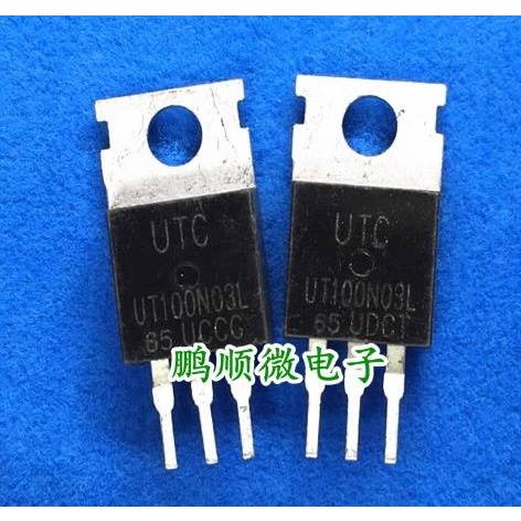 5PCS Original UTC UT100N03L TO-220 100A/30V N-CHANNEL Power MOSFET ทรานซิสเตอร์