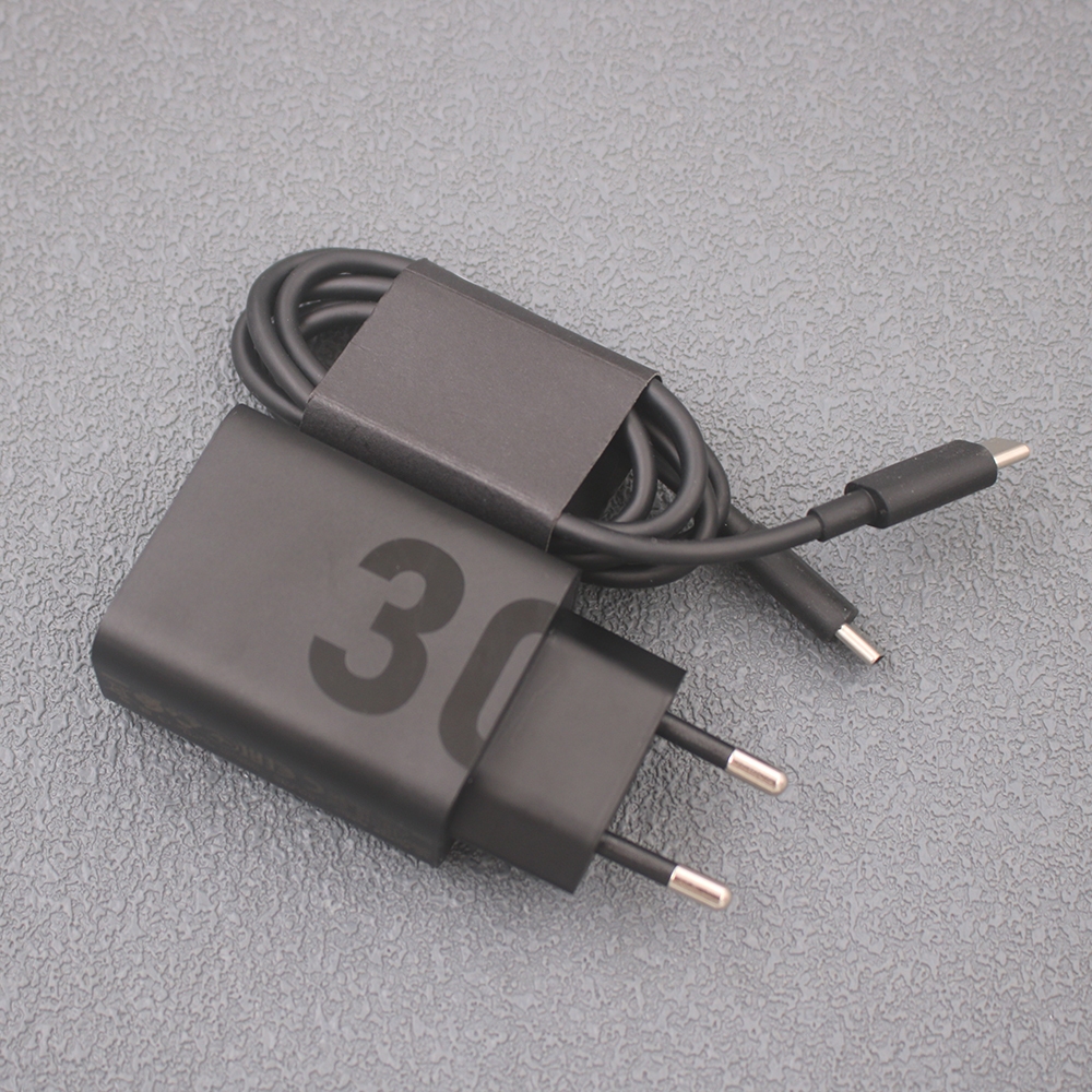 Lenovo 30W Fast Charger EU Wall Power Adapter Usb PD Type C สําหรับ Lenovo Z6 Z5 K5 Pro Xiaoxin Pad 