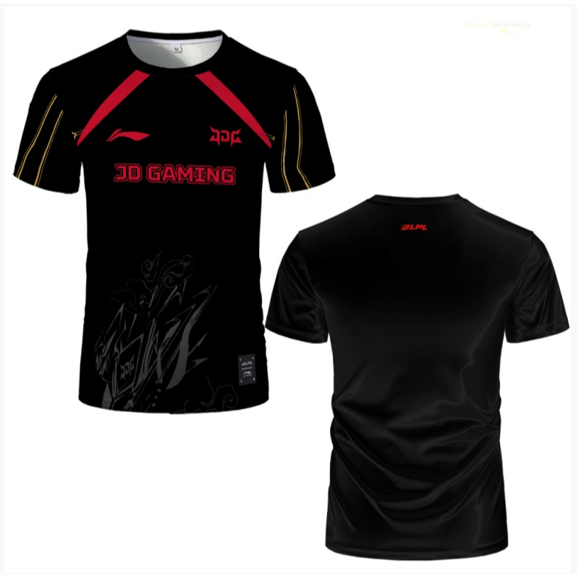 JDG ชุดทีม LPL เกมฤดูใบไม้ผลิ Lol เสื้อยืดแขนสั้นฤดูร้อนเสื้อบุรุษและสตรี