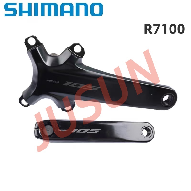 Shimano 105 R7100 Crank Arm 12-speed สำหรับจักรยานเสือหมอบ หลากหลายขนาดเช่น 160 มม., 165 มม., และเทคโนโลยี HollowTech II