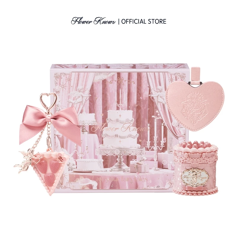 Flower Knows August Fairy Pink Moments ลิปกลอส/ชุดของขวัญอายแชโดว์