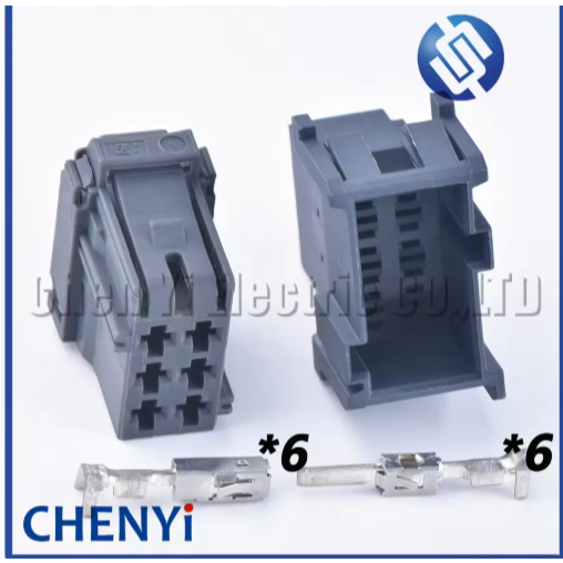6 Pin ชายหญิง Heavy duty รถ ABS EBS ขั้วต่อสายไฟปลั๊ก 8-968970-2 1-965640-3 1-965641-1 8-968970-1 พร้อมหมุด