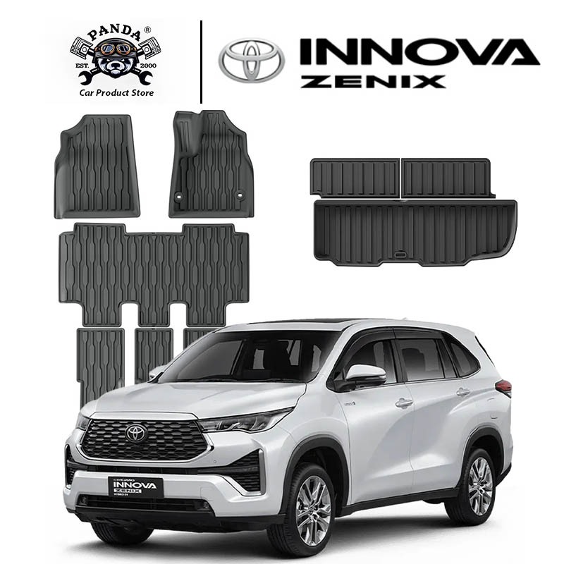 [Panda] TOYOTA พรมปูพื้นรถยนต์ INNOVA ZENIX [2023 - ปัจจุบัน] พรมรถยนต์ พรม วัสดุ TPE ที่เป็นมิตรต่อสิ่งแวดล้อมทนทานและต่อต้านลื่นลื่น