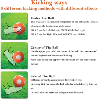 ลูกฟุตบอลโค้ง Curve Ball ขนาด 3, 4, 5 สำหรับฝึกทักษะและการใช้ใหม่ ใช้ได้ทั้งภายในและภายนอกอาคาร