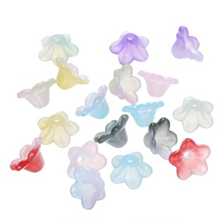 สามมิติลูกปัดดอกไม้ ลูกปัดแมกโนเลียอะคริลิค 9x10.5x11มม. ชุด…