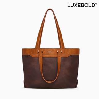 LUXEBOLD กระเป๋าสะพาย กระเป๋าถือ ความจุของขนาดใหญ่ การผสมสี