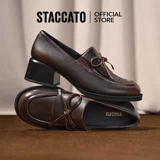 <FusePop> Staccato Loafers for Women รองเท้าหนังล้อฟเฟอร์ส้นสูงสำหรับผู้หญิง EGY05