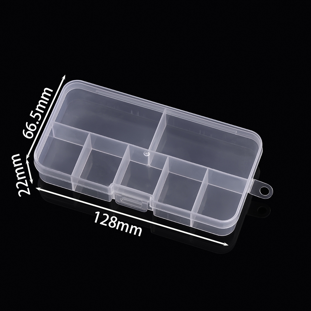 St. kunkka 1 ชิ้น 7 ช่อง 8 ช่องกล่องเก็บพลาสติกใสสําหรับเครื่องประดับ DIY ที่เก็