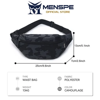 Menspe กระเป๋าคาดหน้าอกชาย กระเป๋าฟิตเนสแฟชั่น กระเป๋าคาดเอวน้ำหนักเบา
