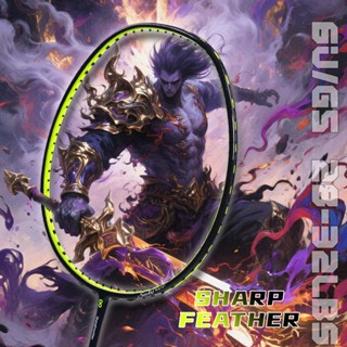 SALYWEE Sharp Feather T1000 All-Carbon Badminton Racquet, 6U…