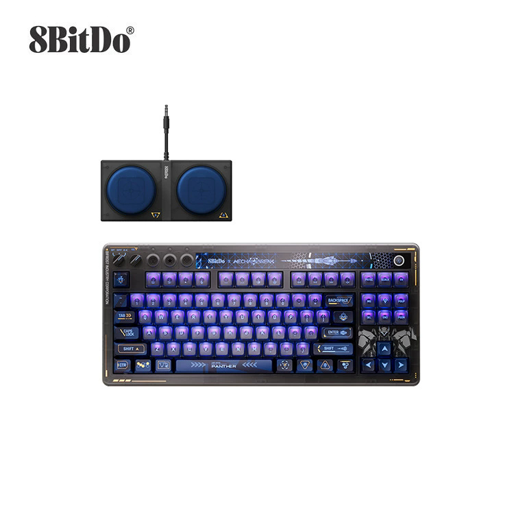 8Bitdo Retro 87 คีย์บอร์ดแบบกลไก Mecha BREAK Edition เอฟเฟกต์แสง RGB สามโหมดพร้อมแป้นพิมพ์ 87 คีย์