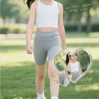 KUCHAR เด็กสาวชุดชั้นในที่ไร้รอยต่อสาว Legging ผ้าไหมน้ําแข็งกางเกงนิรภัยเอวสูงโยคะเต้นรํา Biker ยิมนาสติกกางเกงขาสั้น