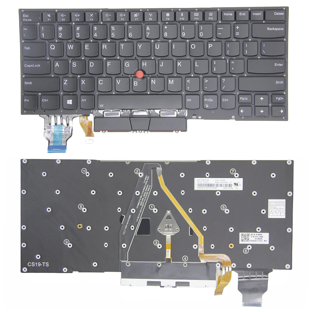 ใหม่ US สําหรับ Lenovo IBM Thinkpad X1 Carbon 7th 8th X1 Carbon Gen7 Gen8 แป้นพิมพ์แล็ปท็อปพร้อมไฟพื