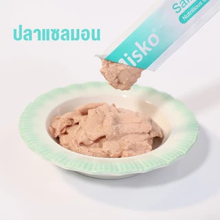 【10 แพ็ค】Misko สติ๊กแมว 15g ✨ขนสวยผิว 3 รสทูน่า/แซลมอน/ไก่ ช่วยย่อย✅ไม่มีสารกันบูด Cat Stick