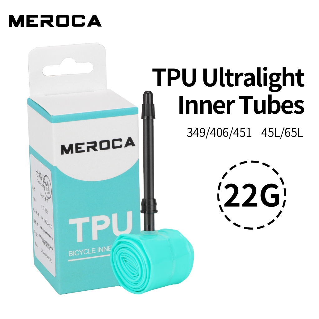 MEROCA จักรยานพับ TPU ยางในสําหรับจักรยานสามล้อ Brompton 16/20 นิ้ว 349/406/451 ยาง