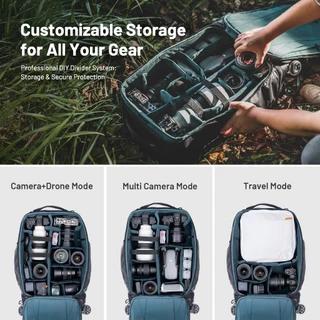 PGYTECH Roller Camera Backpack (Space Black) - กระเป๋าเป้สะพายหลังใส่กล้อง PGYTECH Roller