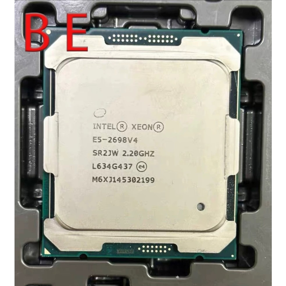 Xeon E5-2698 v4 LGA2011-3 เซิร์ฟเวอร์ CPU โปรเซสเซอร์ 20Core 40T 50MB 2.20GHz เซิร์ฟเวอร์
