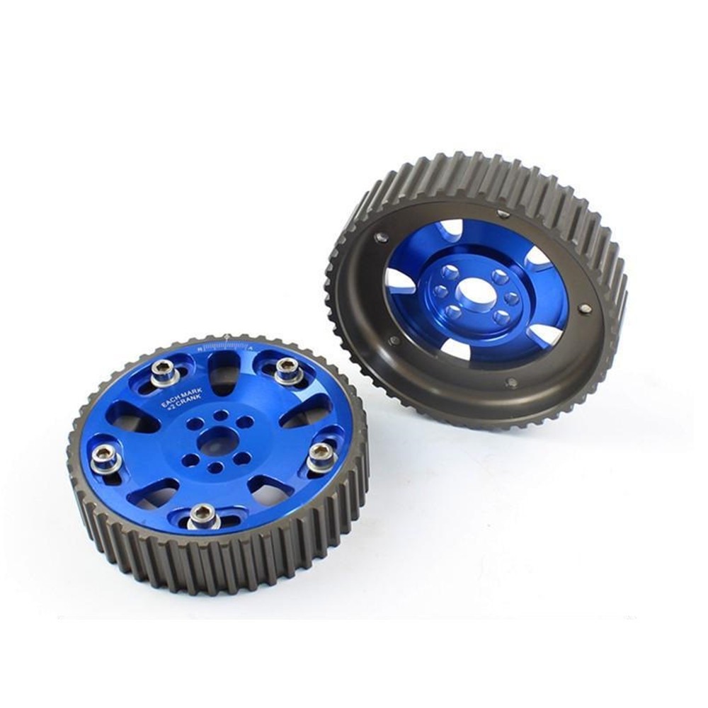 2PCS ปรับเกียร์ Cam Pulley สําหรับ Nissan Skyline R32 R33 R34 RB26DET RB25DET RB20DET RB26 RB25 RB20