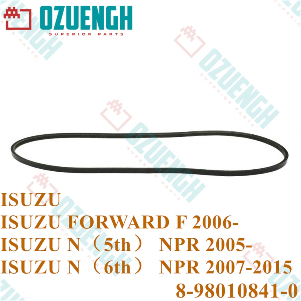[OZUEENGH] Air Conditioner Belt TOYOTA ISUZU 2005-2015 4HK1-TC/4HK1-XN/4HK1-TCN 8-98010841-0 คุณภาพส