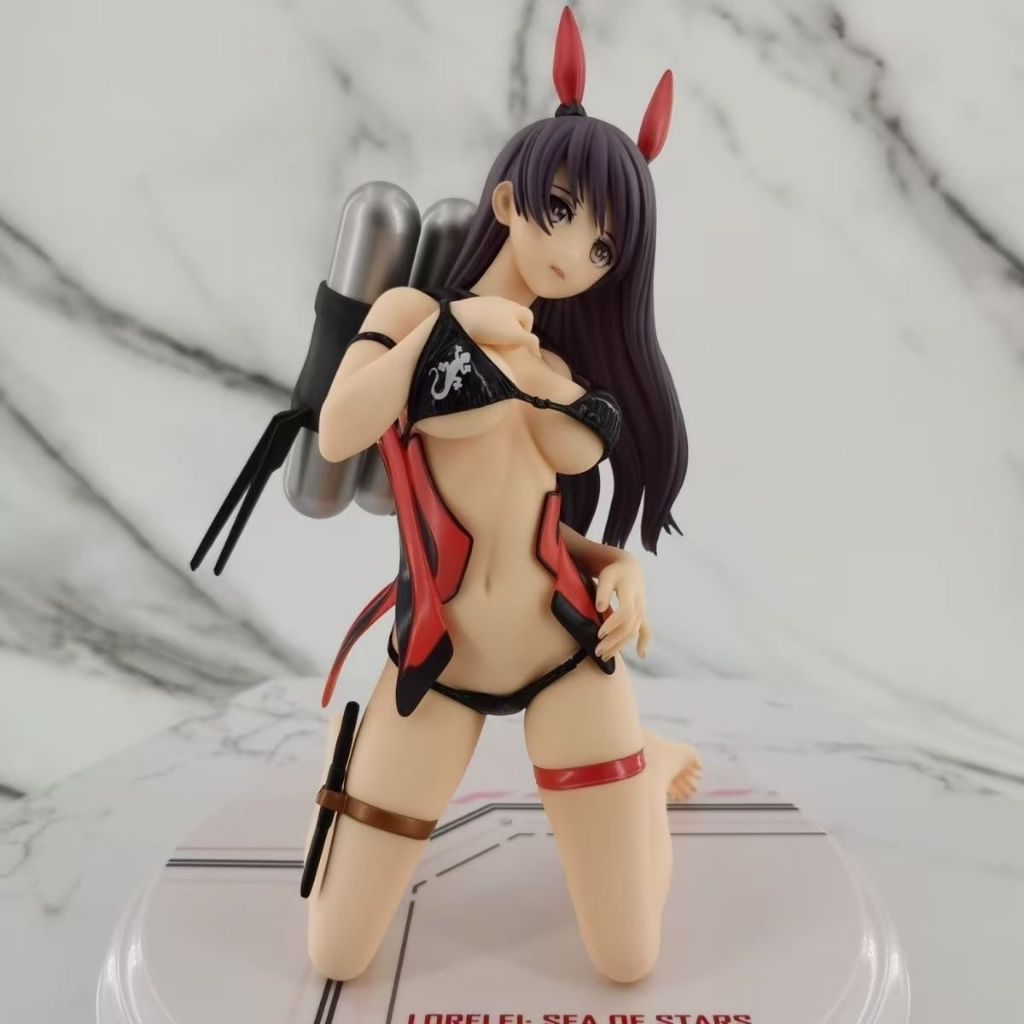 T2 Art Girls Star Sea Alice 1/6H = 21 ซม.คุกเข่าบิกินี่กระต่ายหูรูปทิวทัศน์รุ่น