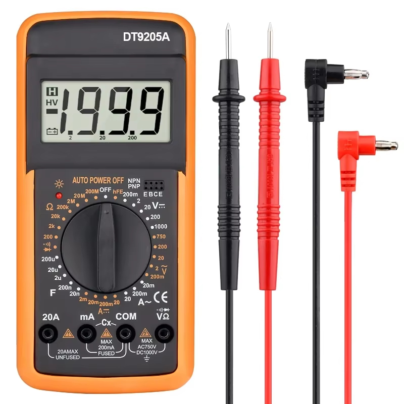 มัลติมิเตอร์ DT-9205A มัลติมิเตอร์ มัลติมิเตอร์ราคา มัลติมิเตอร์แบบดิจิตอล มิเตอร์วัดไฟ เครื่องวัดไฟ