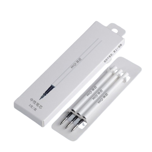 Xiaomi Pen Mijia ปากกา  Pen Mi Sign Pens With 0.5mm Swiss Refill 143mm Rolling Roller Black ink Xiomi Signing Ballpoint Pens for School Ten pens in a box